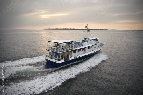Tableau sur toile Passenger ferry boat.