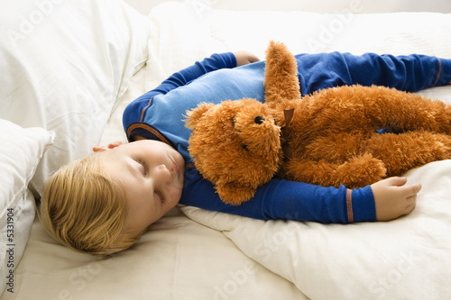 Baby boy sleeping. photo