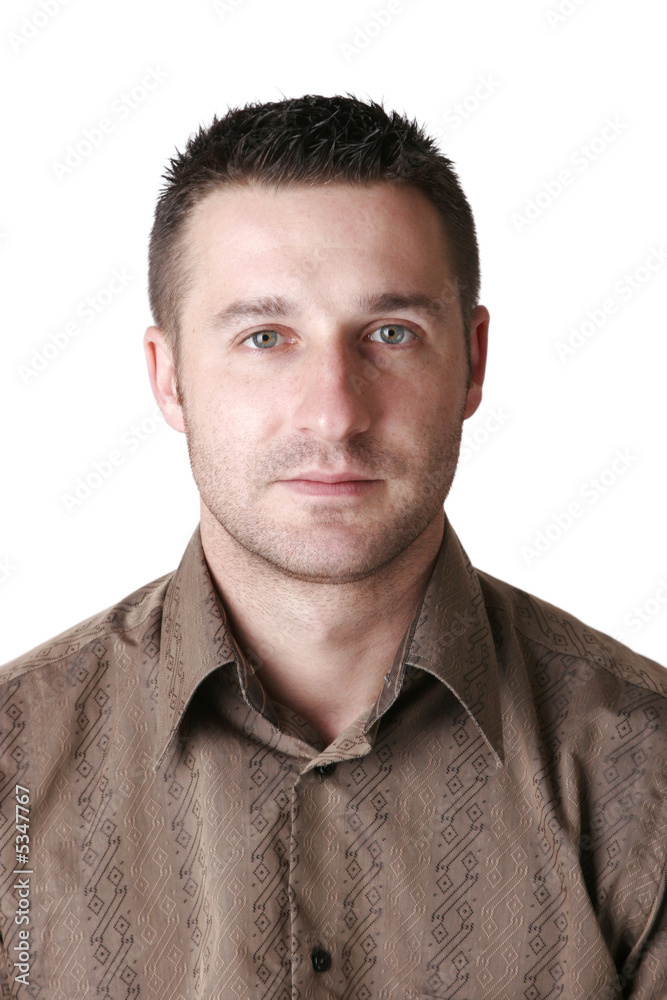 Obraz premium A worried or sad adult male age 24-30yrs old.