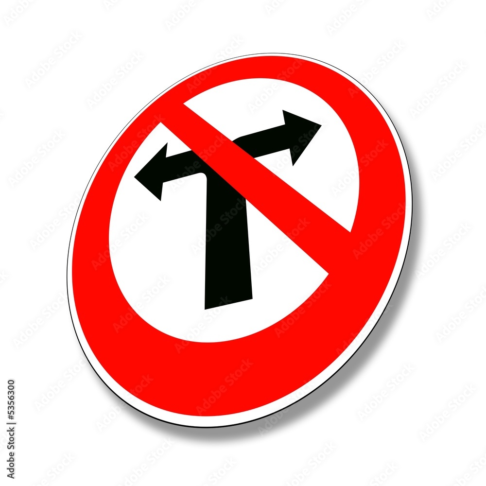 No turn, go direct. Conceptual illustration