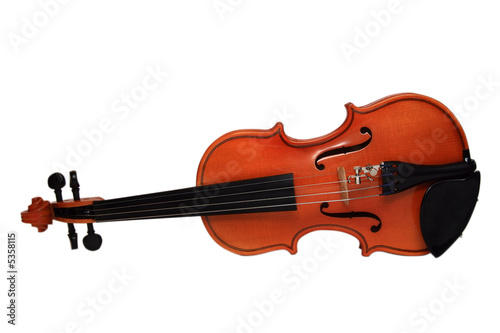 Violin on a white background. The size 1/16