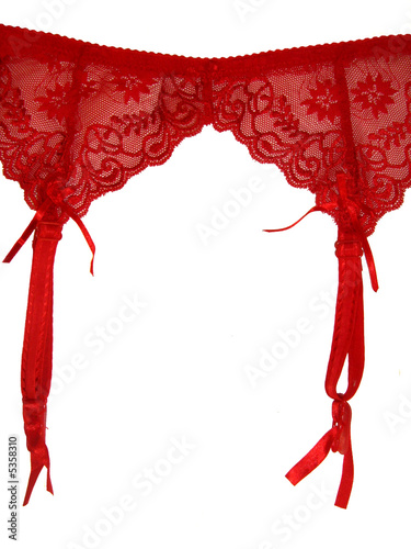 garter belt isolated over white background