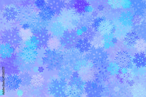 Multicolored snowflakes, abstract winter background