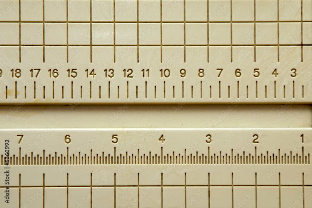 plastic ruler with grid with numbers going backwards Stock Photo ...