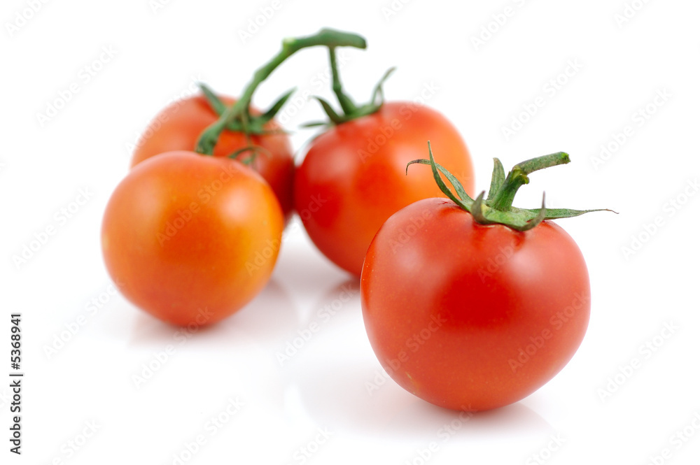 Fresh red tomatoes in isolated white background Fresh red tomatoes in isolated white background