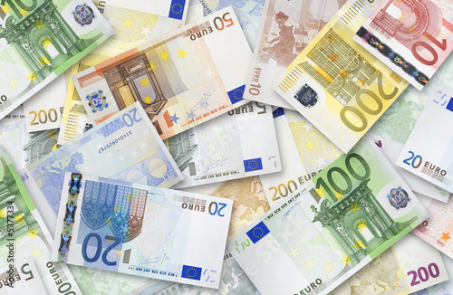 Euro banknotes