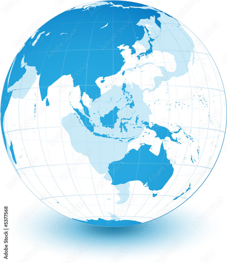 Fototapeta premium Planète terre avec transparence, image vectorielle