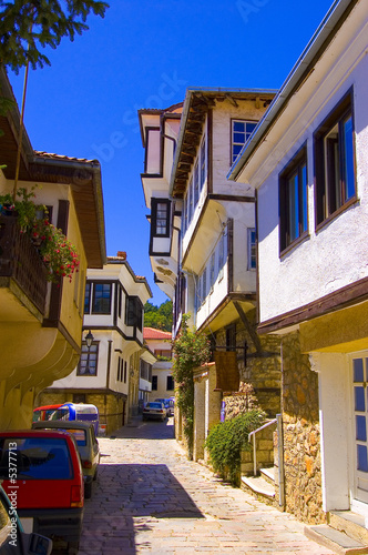 Macedonain traditional architecture found in Ohrid photo