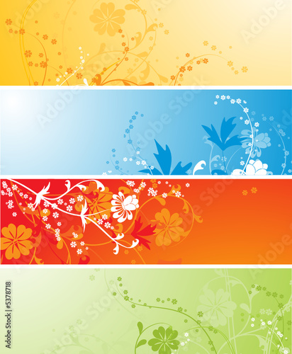 Floral background, vector illustration