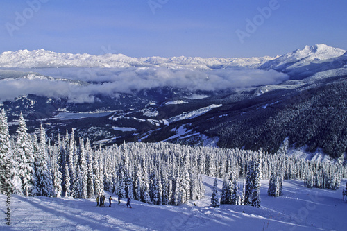 Whistler mountains site of the 2010 Winter Olympics