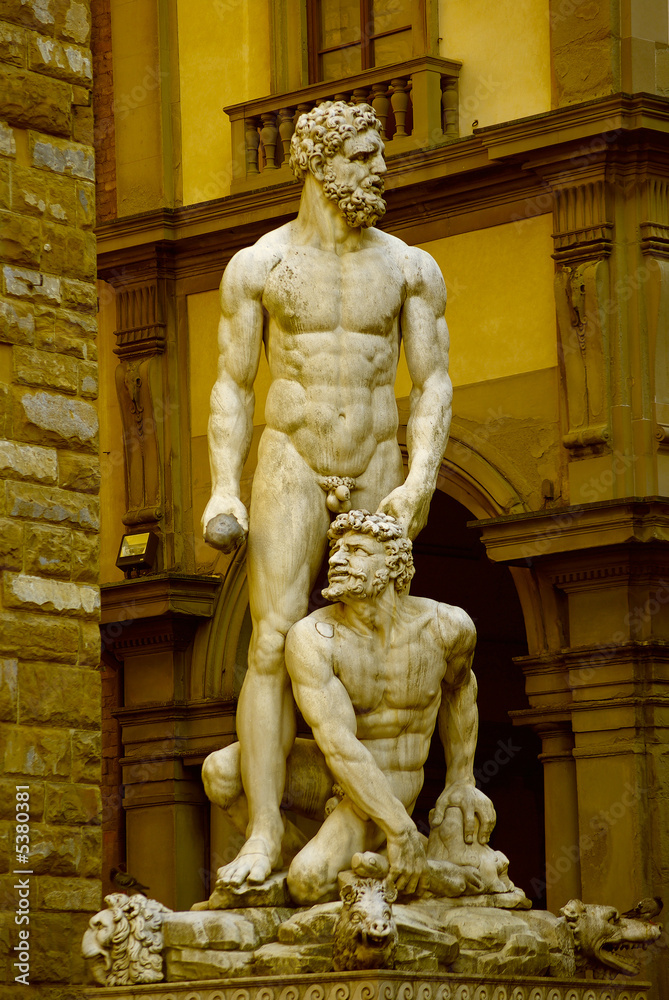 Fototapeta premium Hercules and Cacus - Florence