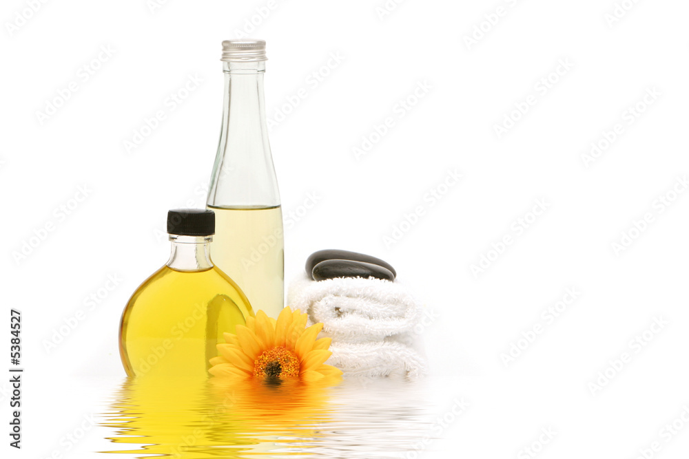 Spa objects on white background Spa objects on white background