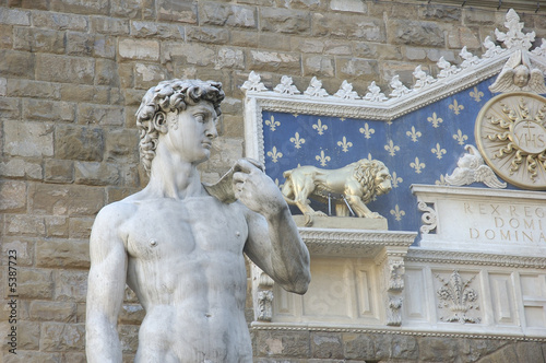 Le david de Michel-Ange Piazza de la signoria