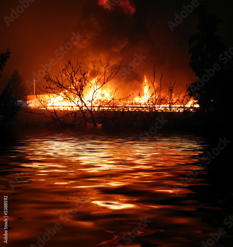 Canvas Print fire