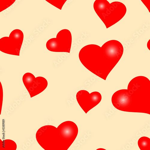 Seamlessly vector wallpaper valentine with hearts