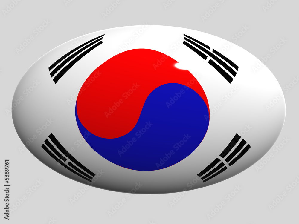 Southern Korea. National Flag Southern Korea. National Flag
