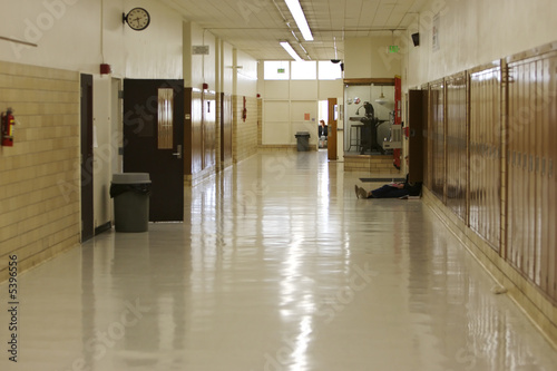 High school hallway