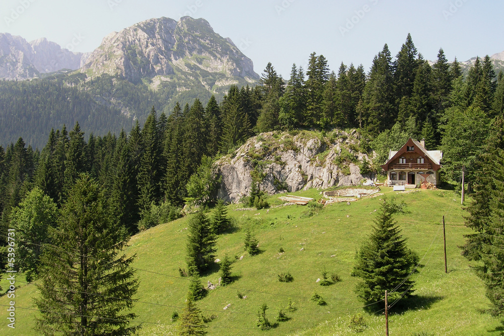 Landscape on Durmitor mountain Montenegro Europe