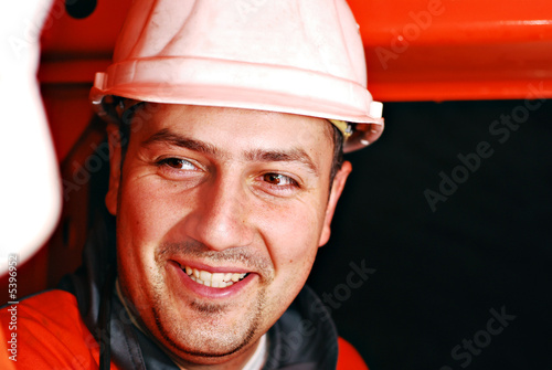 portrait of a mine worker