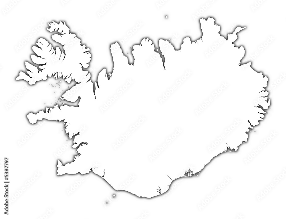 Iceland Outline Map With Shadow Stock Illustration Adobe Stock 1000 F 5397797 AurkQGH447FNyV8P2ThTZNANaDxglJdB