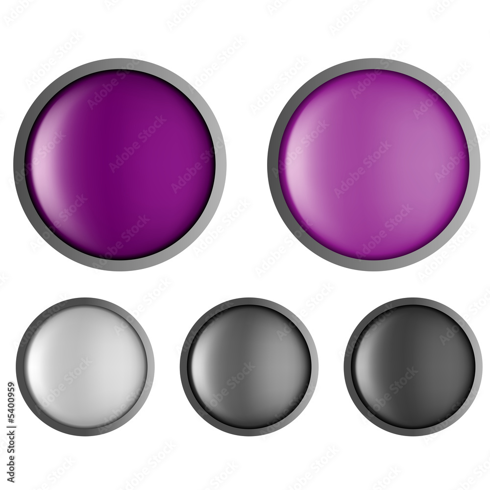 round web buttons with different shiny colors round web buttons with different shiny colors