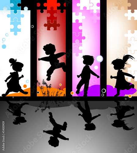 kids silhouettes