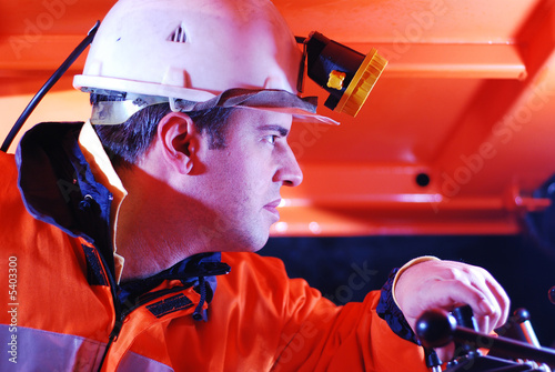portrait of a heavy machinery operator