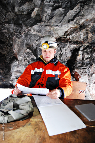 portrait of a mine worker