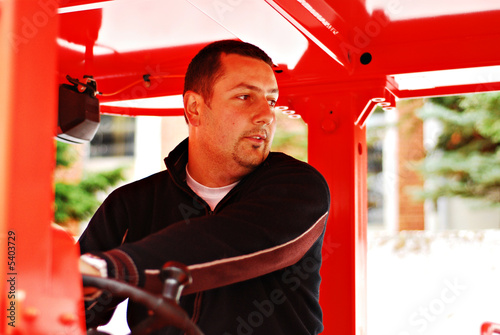portrait of a heavy machinery operator