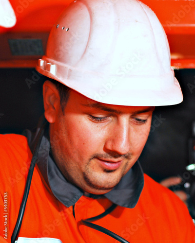 portrait of a mine worker