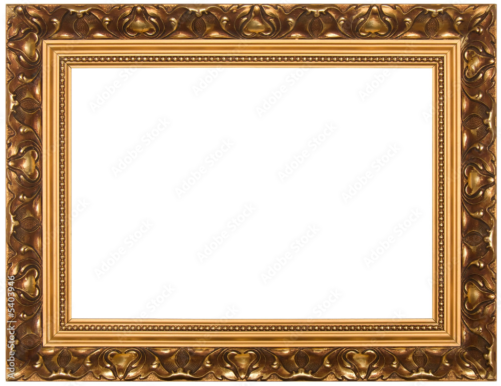 Frame for painting, on a white background.