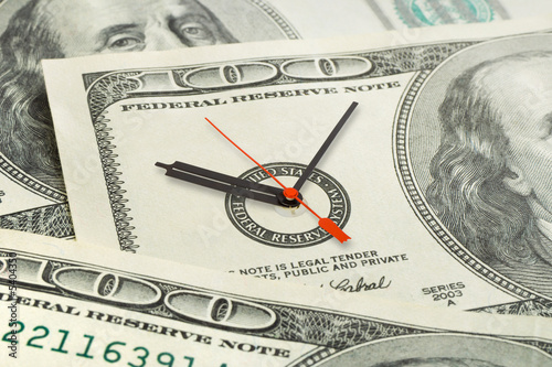 Time is money, business background photo