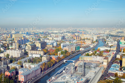 A panoramic view of the moscow city skyline © Alexander Y