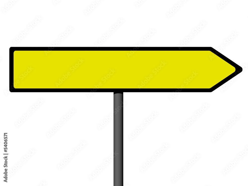 Empty direction sign isolated on a white background Empty direction sign isolated on a white background