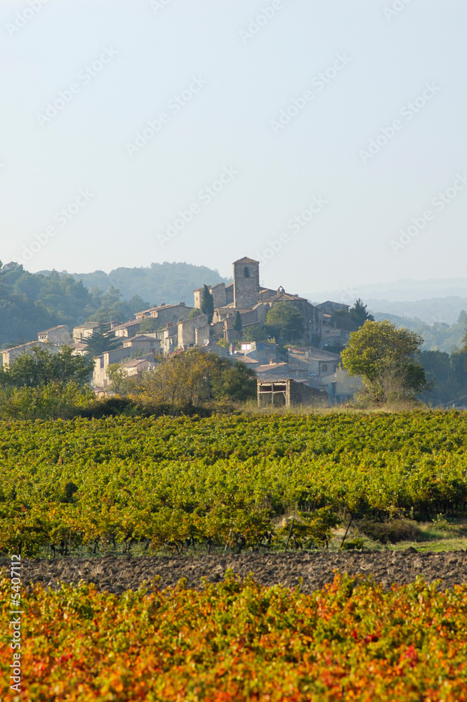 Le village d'Aragon en Aude