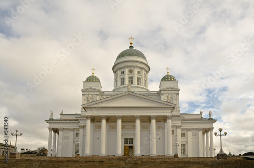Lutheran Cathedral on the Senatorial area. Helsinki. 