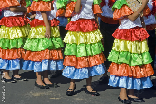 Students in a parade dressed up as Mexicans