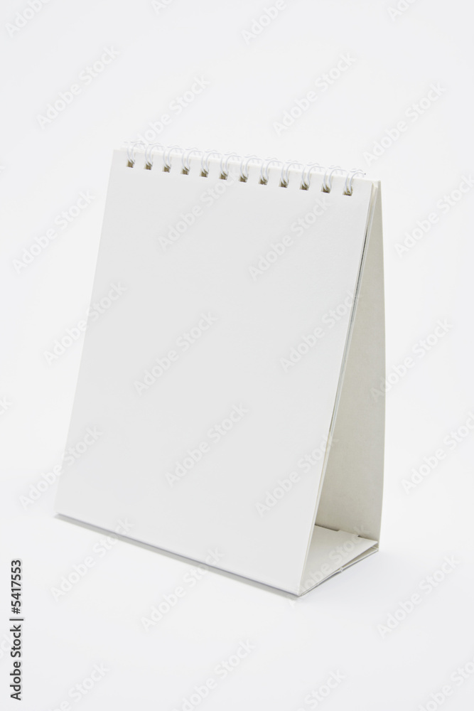 Blank desktop calendar with copy space for text Blank desktop calendar with copy space for text