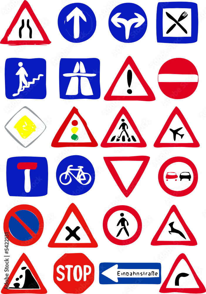 Verkehrsschilder Verkehrsschilder