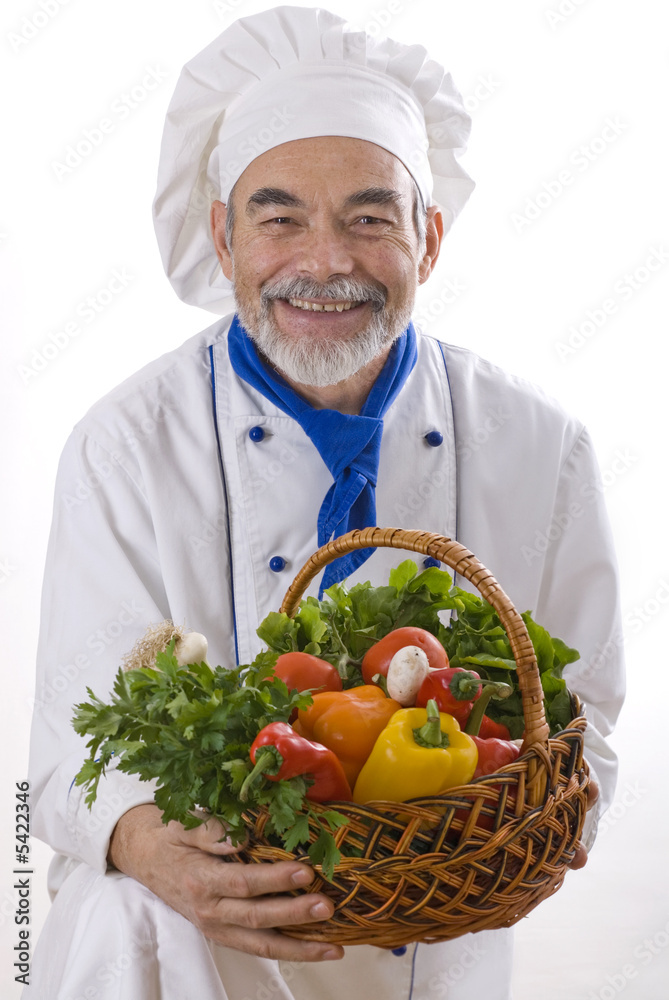 Portrait of happy attractive cook Portrait of happy attractive cook