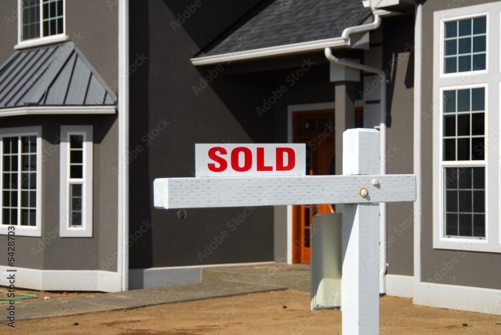 Naklejka premium house sold 2