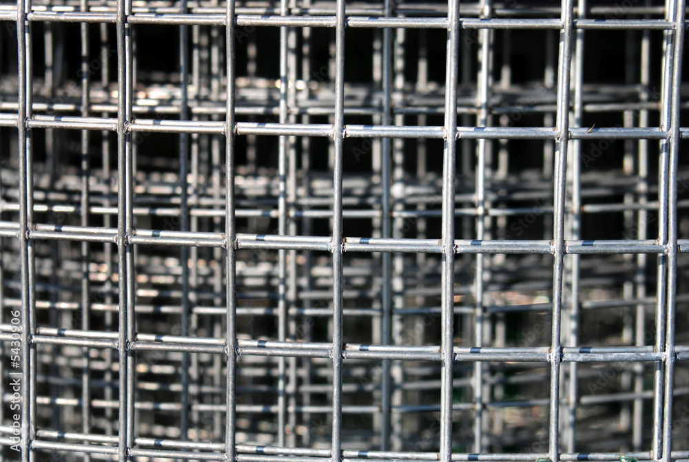 Metal net in close up Metal net in close up