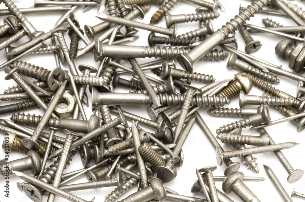 object on white - tool - screw close up object on white - tool - screw close up