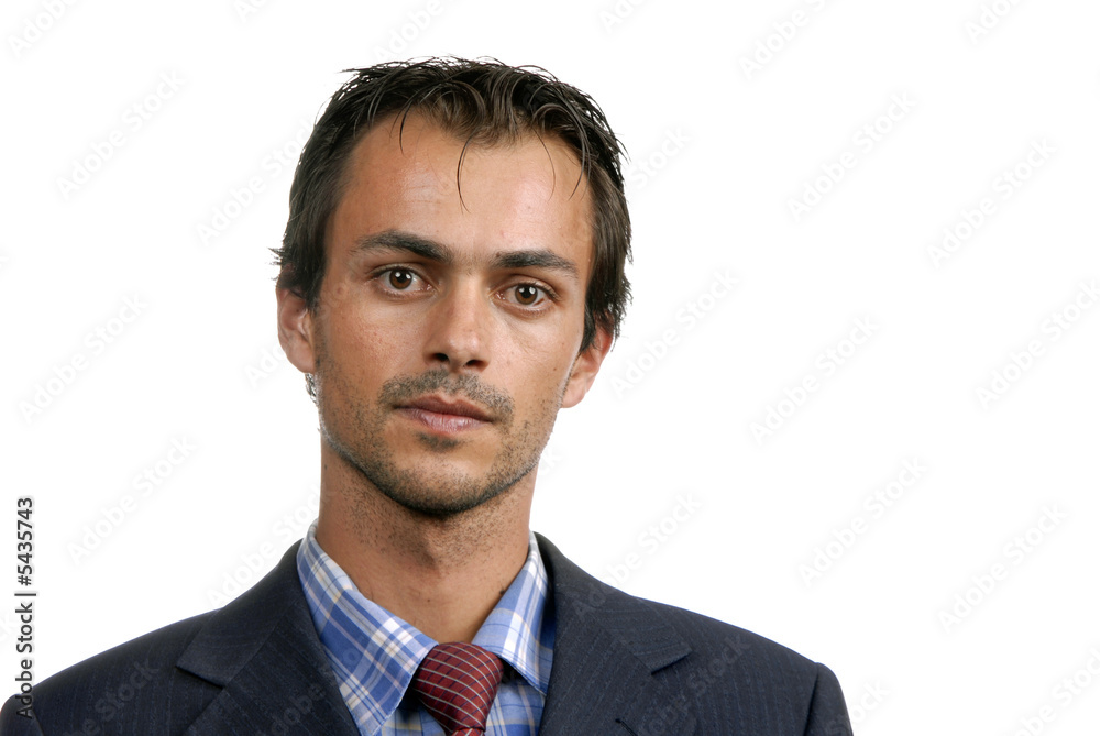 young business men portrait isolated on white young business men portrait isolated on white
