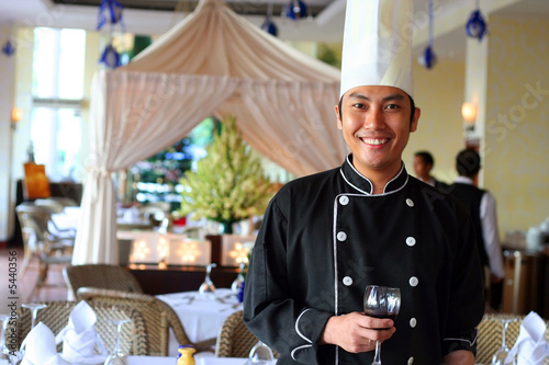 chef at restaurant