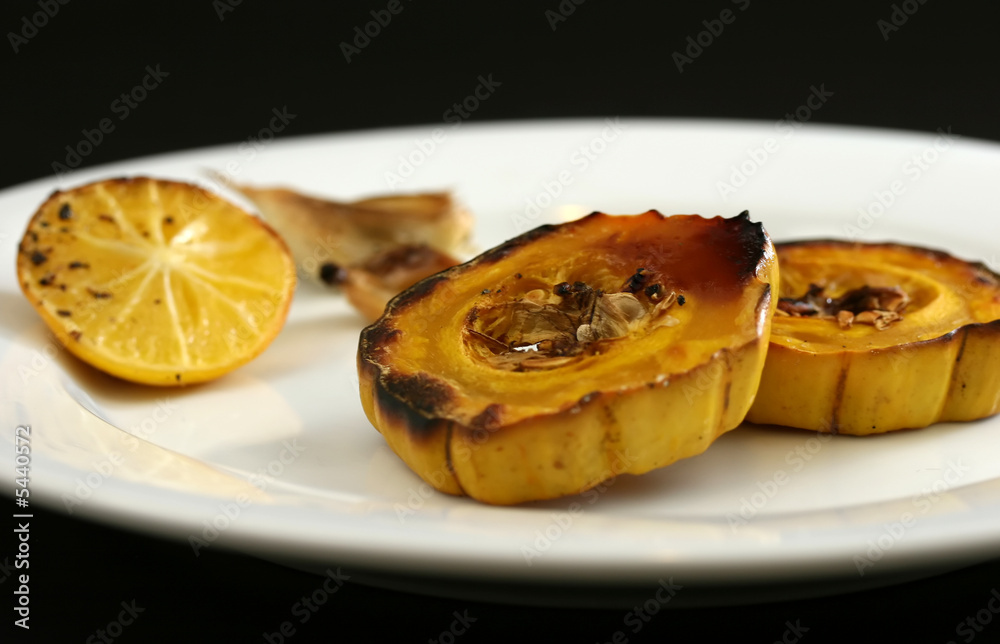 Healthy Roasted Delicata Squash with Garlic and Lemon Healthy Roasted Delicata Squash with Garlic and Lemon