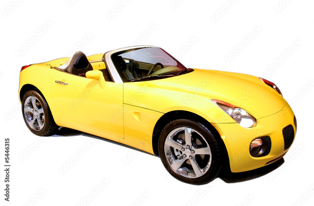 Yellow sports car 