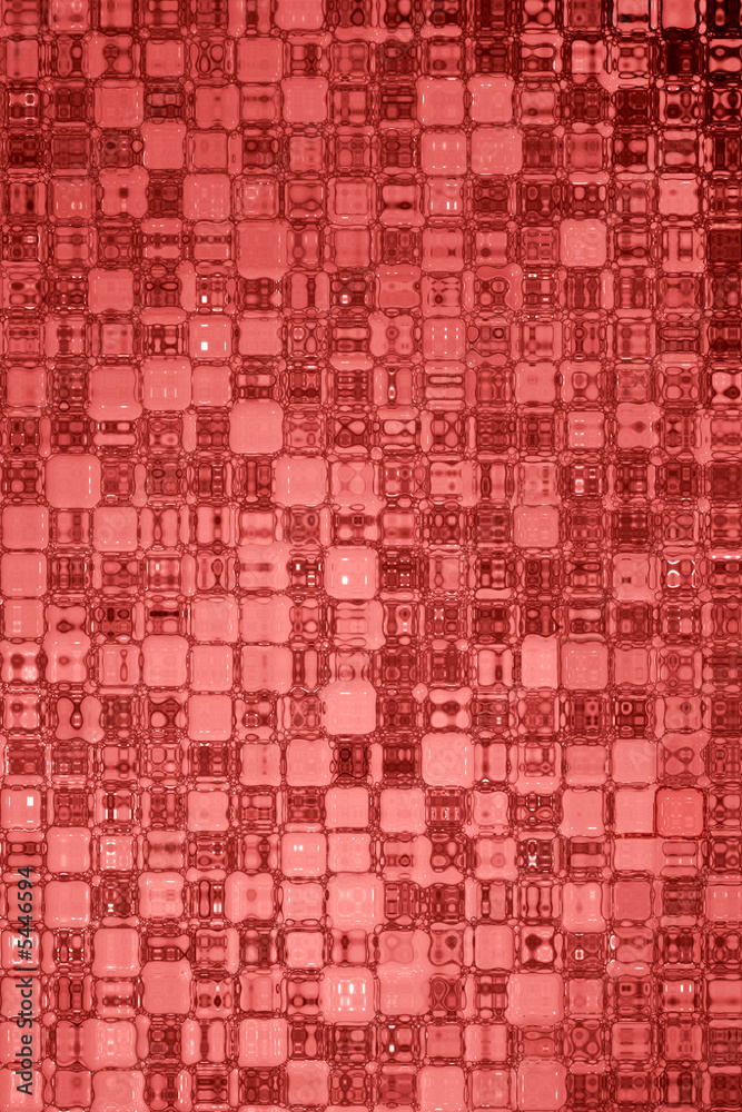 Red glass pattern abstract background.