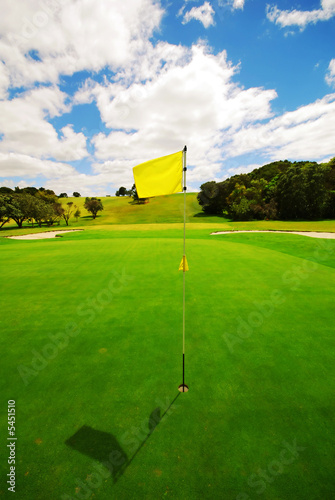 Beautiful golf green on a lovely course