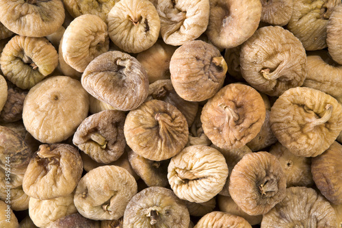 Textured background of dried figs